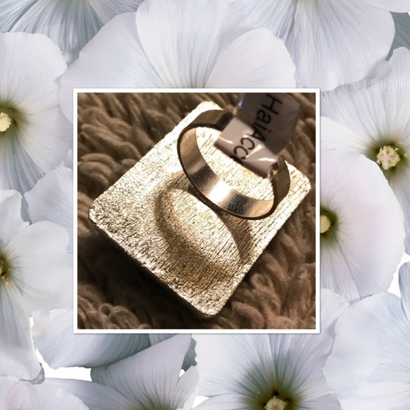 White Chunky Glitter Abalone Ring - Picture 3 of 7